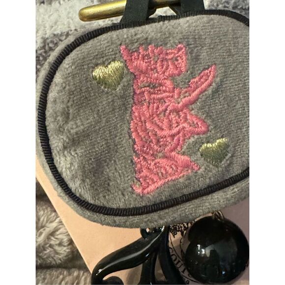 Juicy Couture vintage small velour circle  Jewelry Box bag pouch Case & Storage - Picture 3 of 9